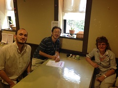 【8月】Dr. Giulio Formenti and Dr. Elena Cattaneo visited our lab.